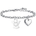 Bracciale donna Luca Barra bk2486 con ciondolo angelo