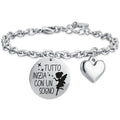 Bracciale donna gioielli Luca Barra bk2377 tutto inizia con un sogno
