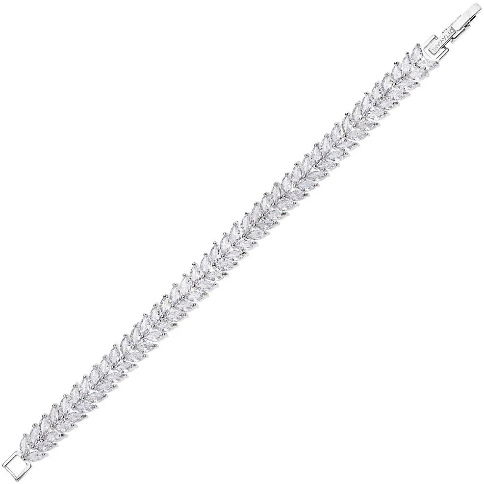 Bracciale da donna tennis Argento Ottaviani Elegance 500972B