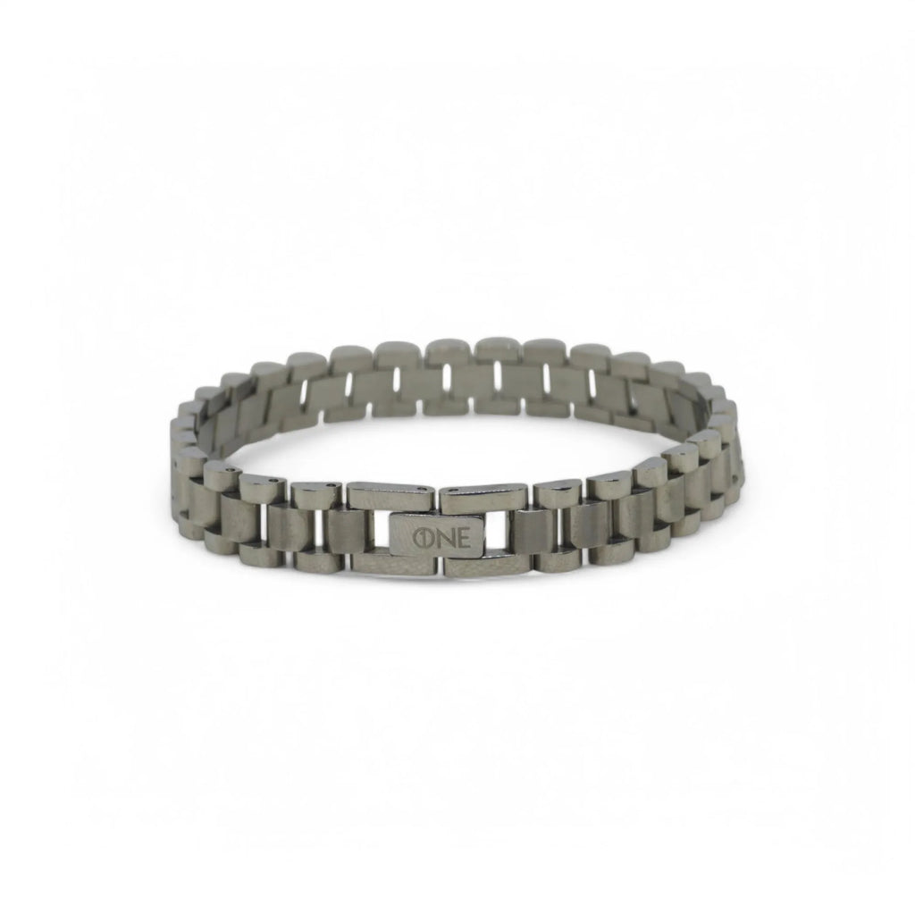 Bracciale uomo maglia in acciaio cinturino President e Jubilee