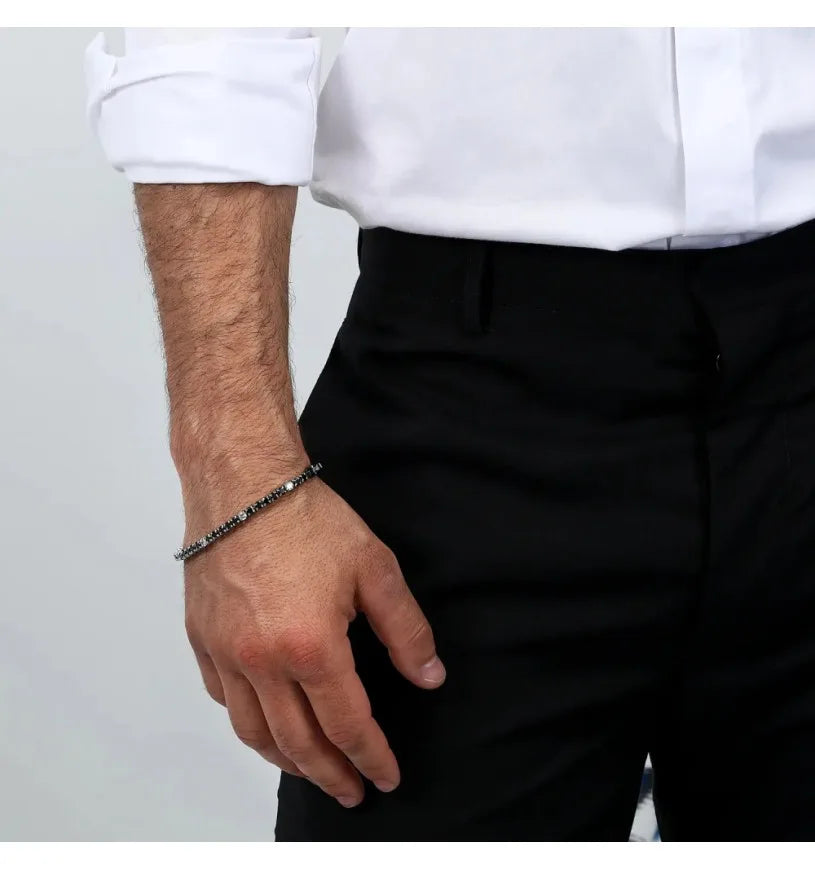 Bracciale tennis uomo gioielli Maserati jm222avc05