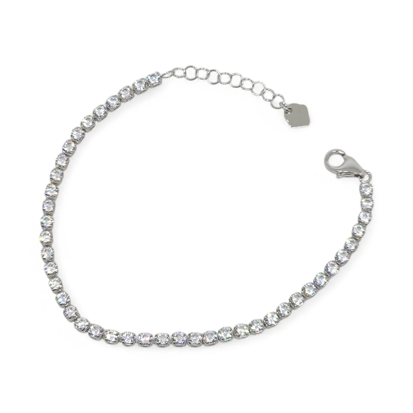 Bracciale tennis bambino in oro 9kt con zirconi bianchi Igold