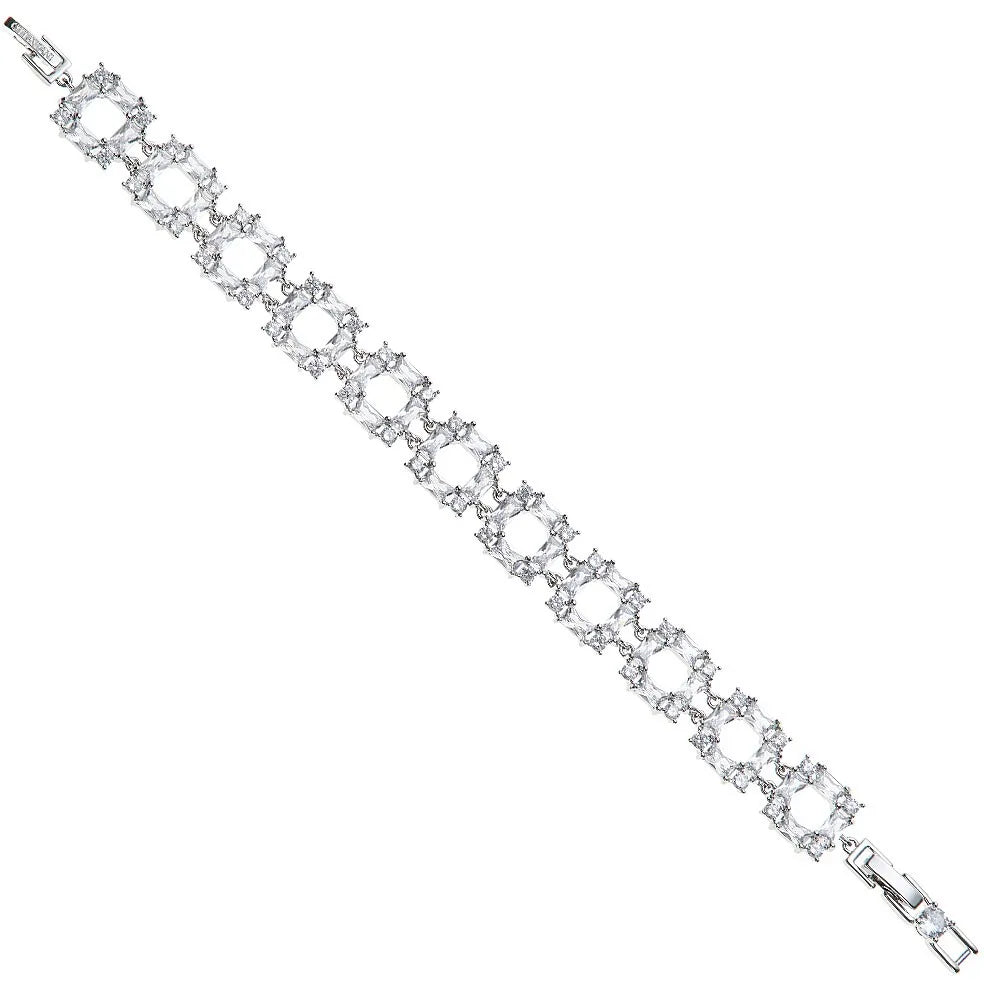 Bracciale da donna tennis Argento Ottaviani Elegance 501135B