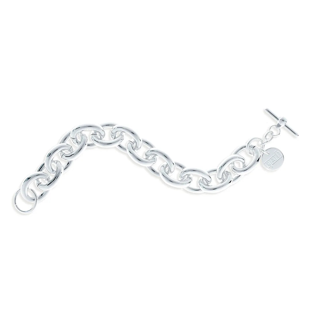 Bracciale unoaerre donna in bronzo argentato bianco 0045