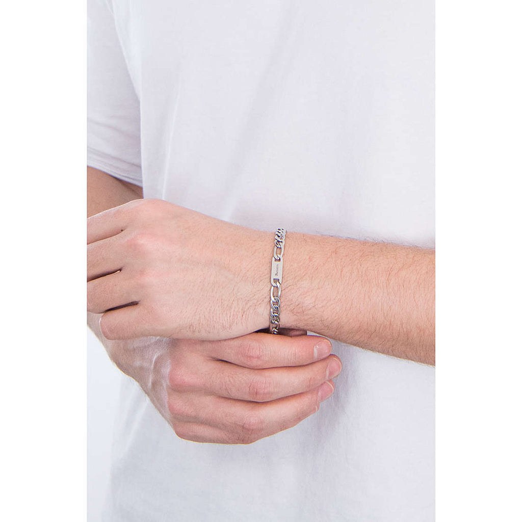 bracciale uomo gioielli 4US Cesare Paciotti White Texture 4ubr3259
