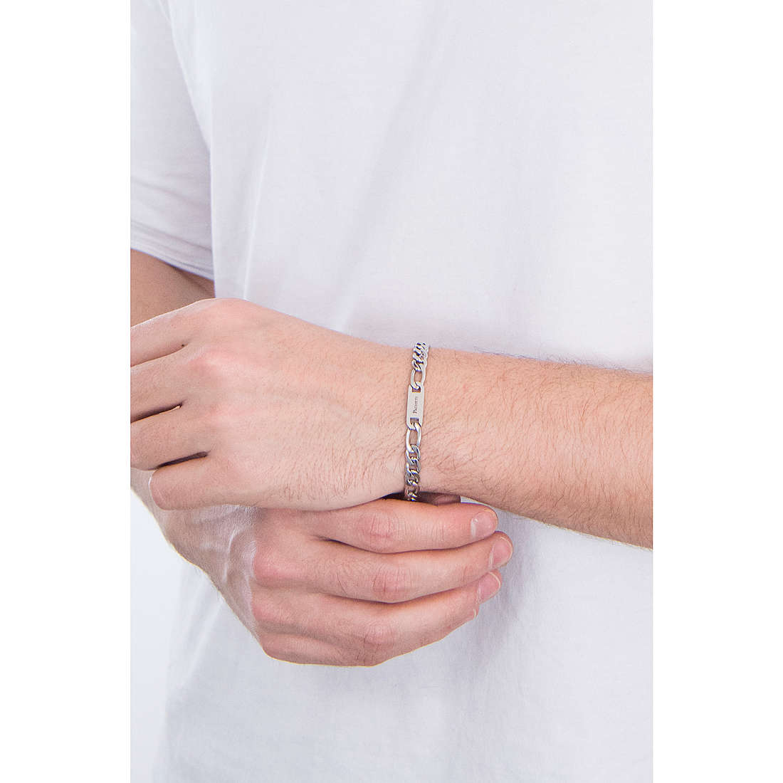 bracciale uomo gioielli 4US Cesare Paciotti White Texture 4ubr3259