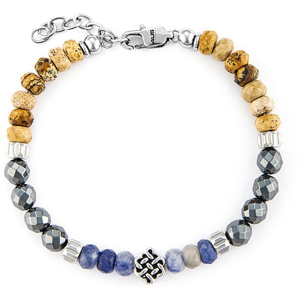 Bracciale uomo cesare paciotti 4ubr6238 con diaspro e ematite