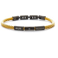 Bracciale uomo gioielli 4US Cesare Paciotti 4ubr6005 in acciaio colore dorato