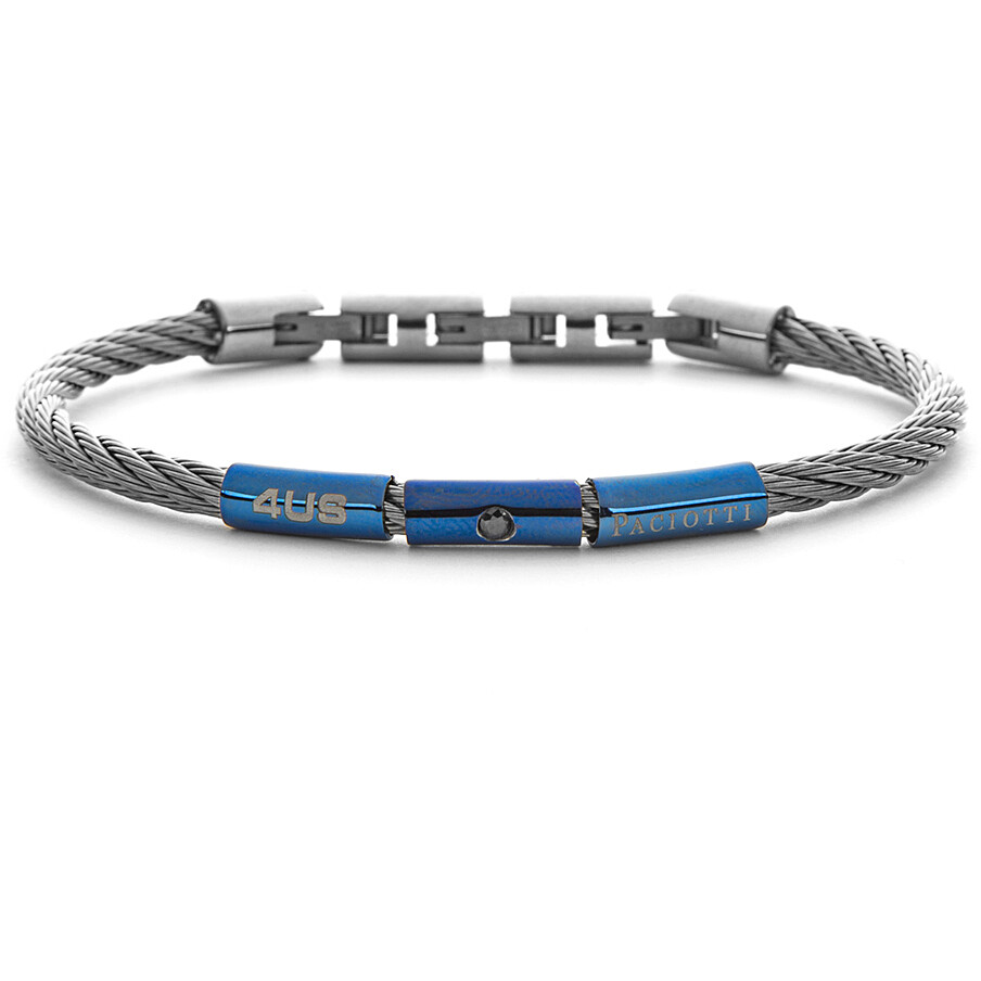 Herrenarmband Schmuck 4US Cesare Paciotti 4ubr6003 aus blauem Edelstahl