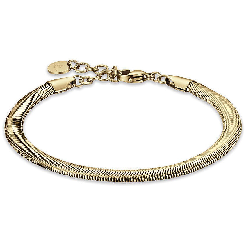 Bracciale uomo gioielli Luca Barra Spring in acciaio dorato BA1337