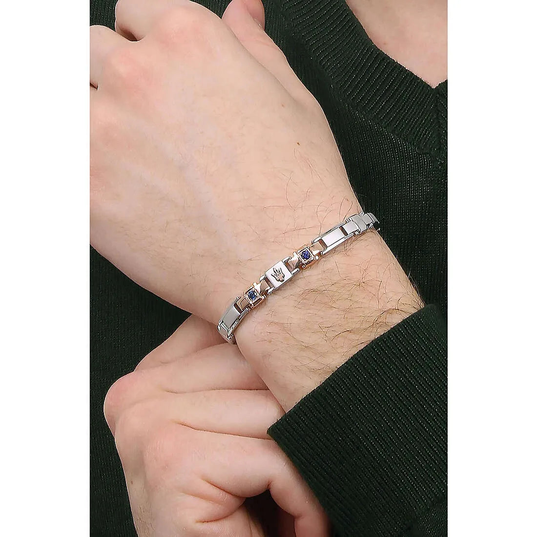 Bracciale uomo gioielli Maserati Sapphire jm224axo01