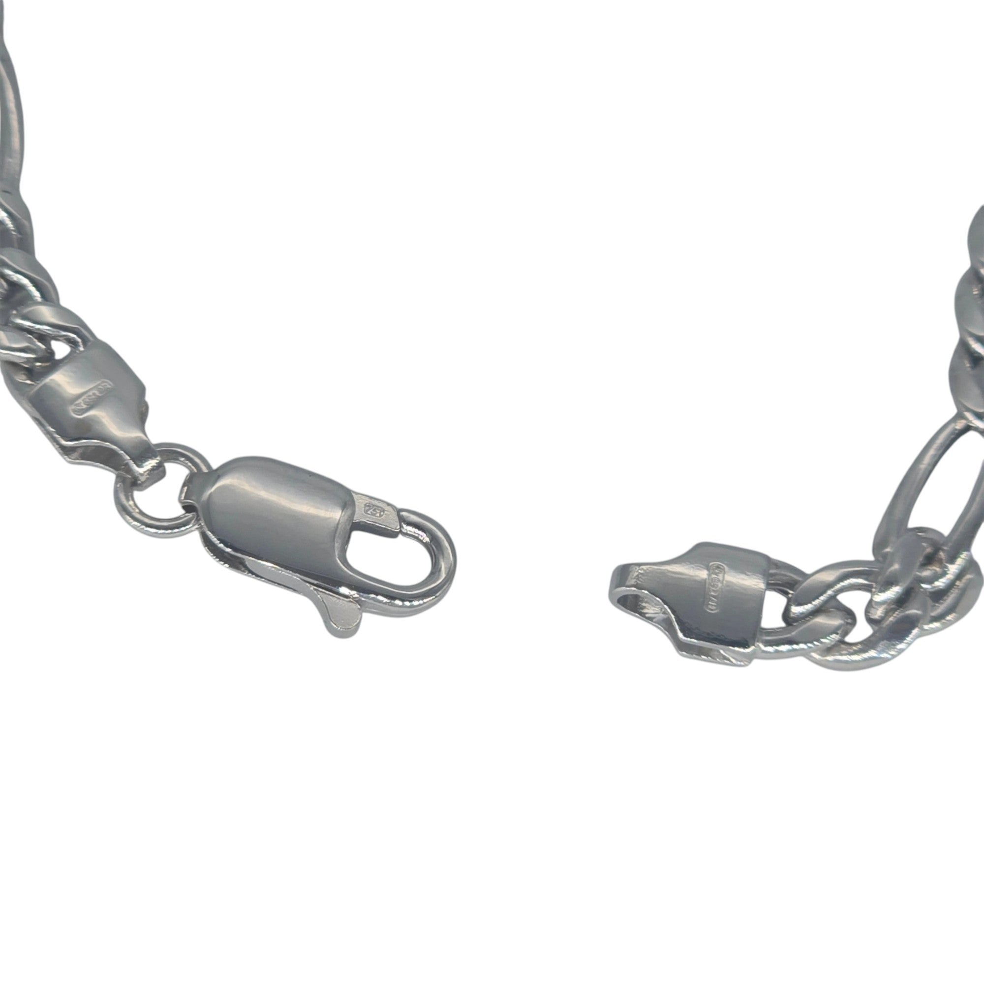 Bracciale Uomo Oro Bianco 18kt con Targa – 18 cm