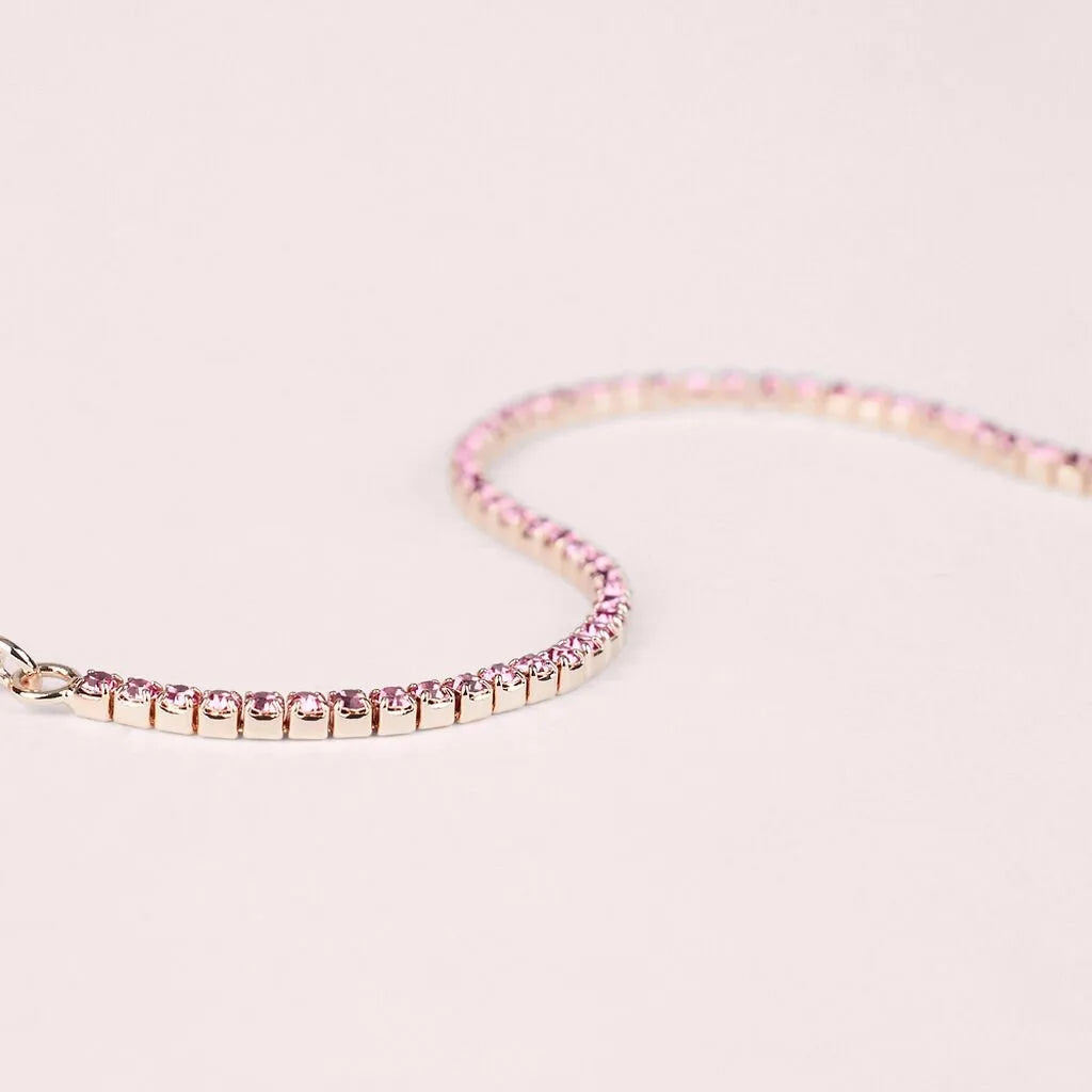 Bracciale Tennis donna Stroili in acciaio Rosa e Cristalli 1685830