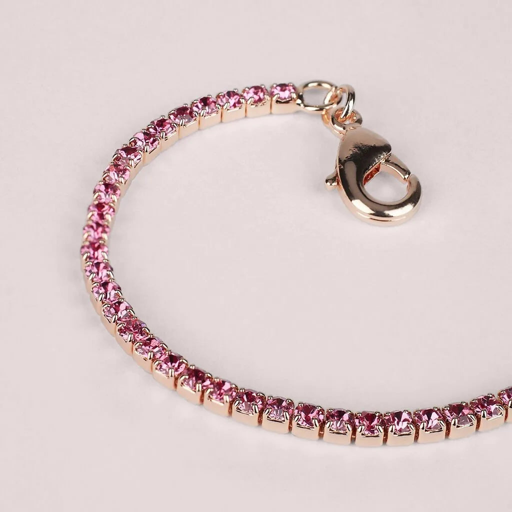 Bracciale Tennis donna Stroili in acciaio Rosa e Cristalli 1685830