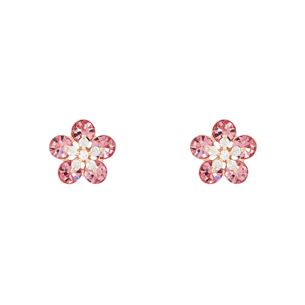 Orecchini lobo Stroili donna in ottone rosa e cristallo 1691850