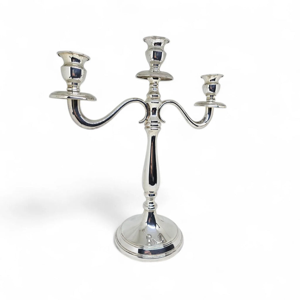 Candelabro in Argento 925 - Elegante Design per una Tavola Raffinata