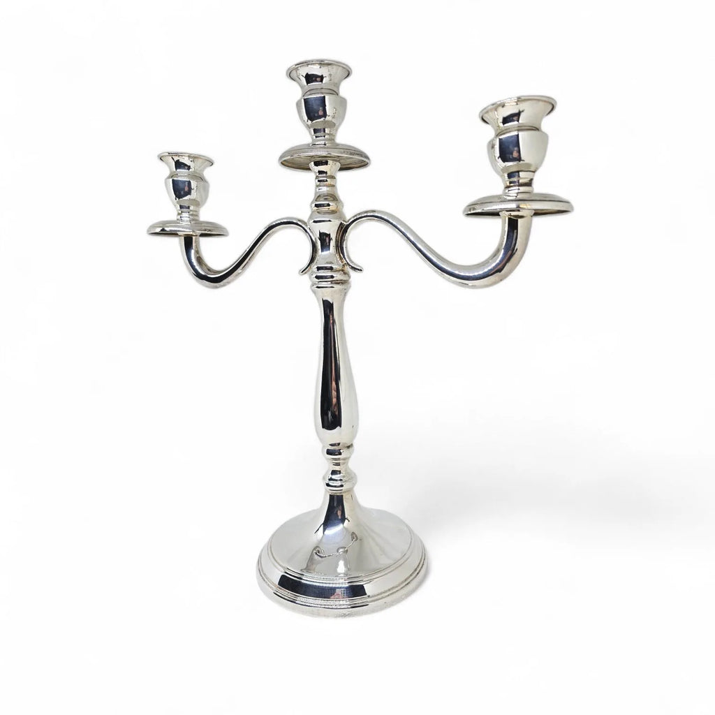 Candelabro in Argento 925 - Elegante Design per una Tavola Raffinata