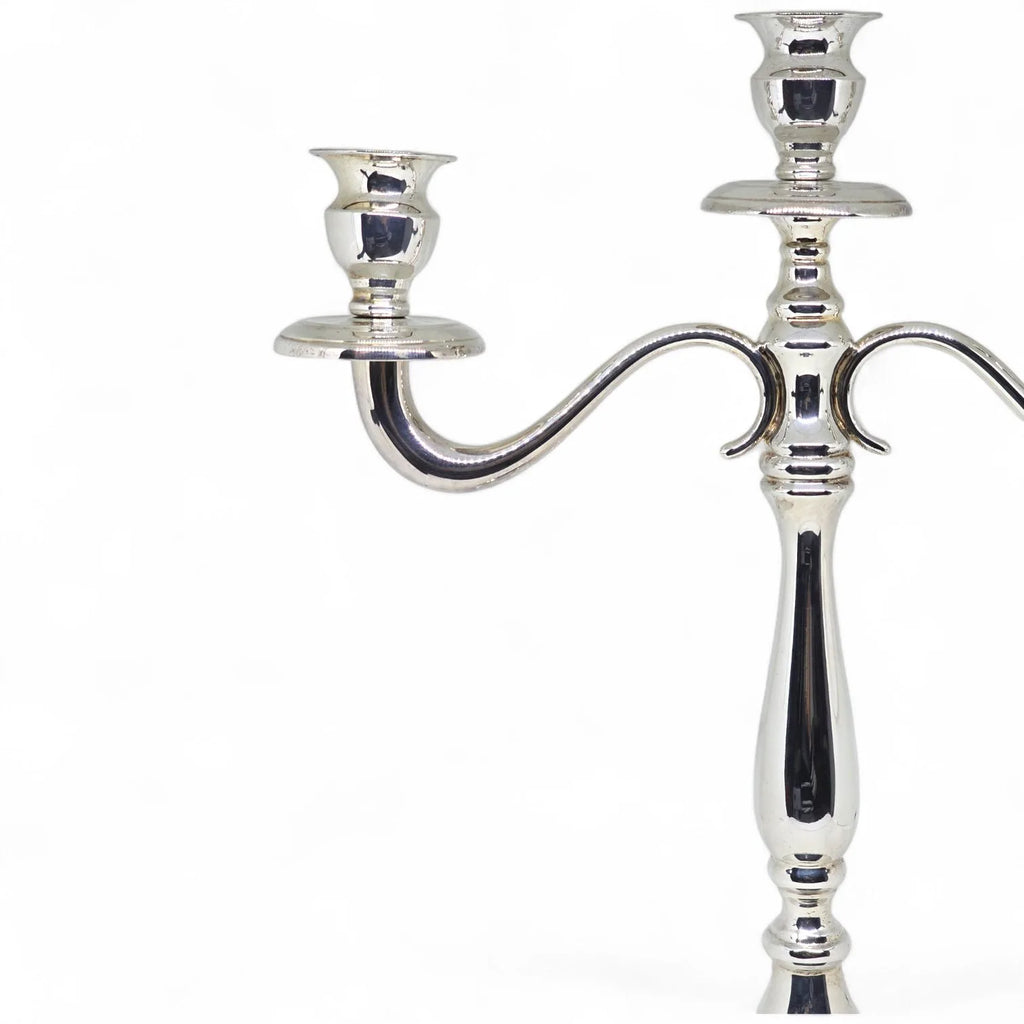 Candelabro in Argento 925 - Elegante Design per una Tavola Raffinata