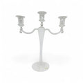 Candelabro in Vetro Murano Bianco - Elegante Design per un Tocco di Classe