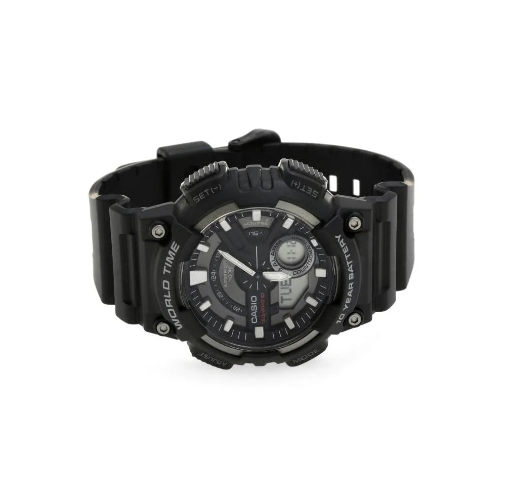 Collezione di orologi da uomo con ora mondiale aeq-110w-1avef