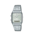 Orologio Casio donna in acciaio con quadrante rettangolare