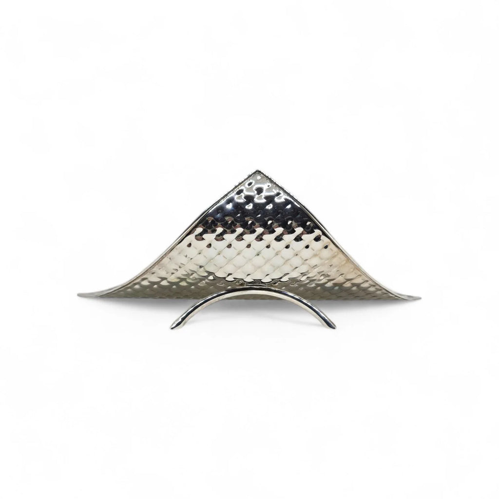 Centrotavola Piccolo in Argento 925 - Elegante Design Martellato
