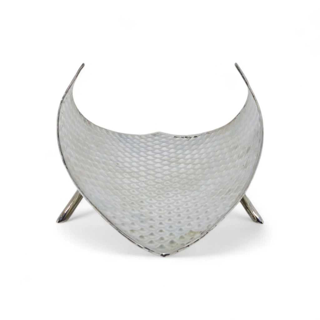 Centrotavola Piccolo in Argento 925 - Elegante Design Martellato