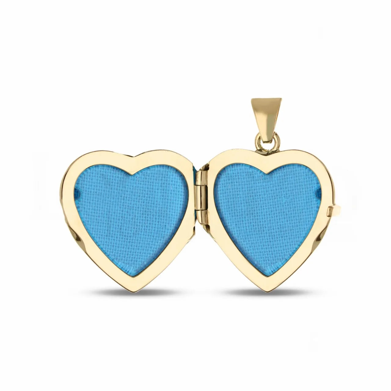 Pendente cuore portafoto in oro giallo 18 kt