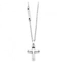 Collana 4US Cesare Paciotti croce uomo 4UCL5581 con pendente in acciaio