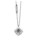 Collana 4US Cesare Paciotti rosa dei venti uomo 4UCL5575 con zirconi neri