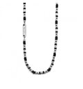 Collana 4US Cesare Paciotti uomo 4UCL5564 in acciaio con sfere argento e nere