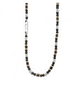 Collana 4US Cesare Paciotti uomo 4UCL5570 con sfere nere e argento