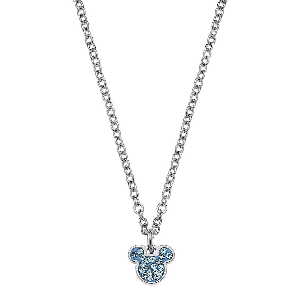 Collana bambina gioielli Disney Mickey and Minnie n600581rql-b.cj in acciaio e zirconi