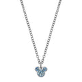 Collana bambina gioielli Disney Mickey and Minnie n600581rql-b.cj in acciaio e zirconi
