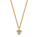 Disney Mickey and Minnie Halskette für Mädchen, Schmuck, n600582yrwl-b.cj, vergoldeter Edelstahl