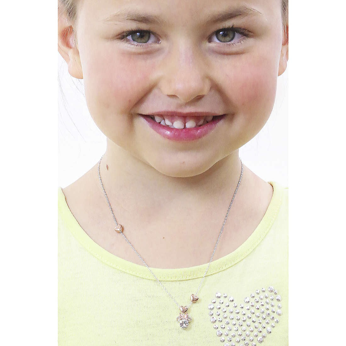 Collana bambina gioielli Disney ns00016trwl-157 in argento 925 topolino