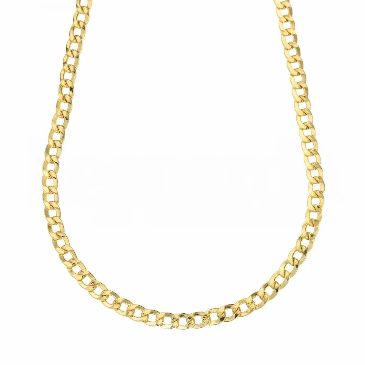 Collana in oro giallo 18kt pesante maglia grumetta unisex