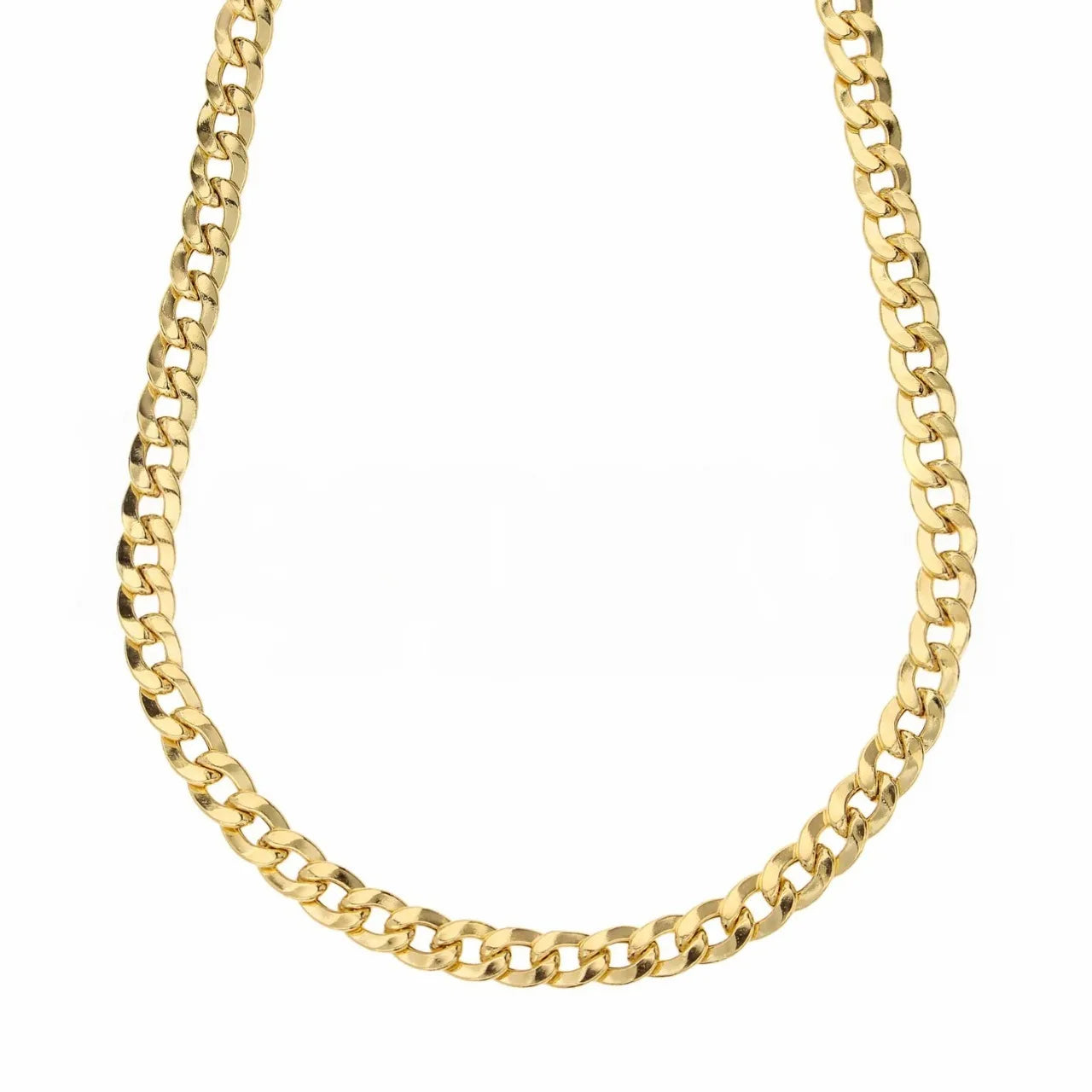 Collana in oro giallo 18kt pesante maglia grumetta unisex