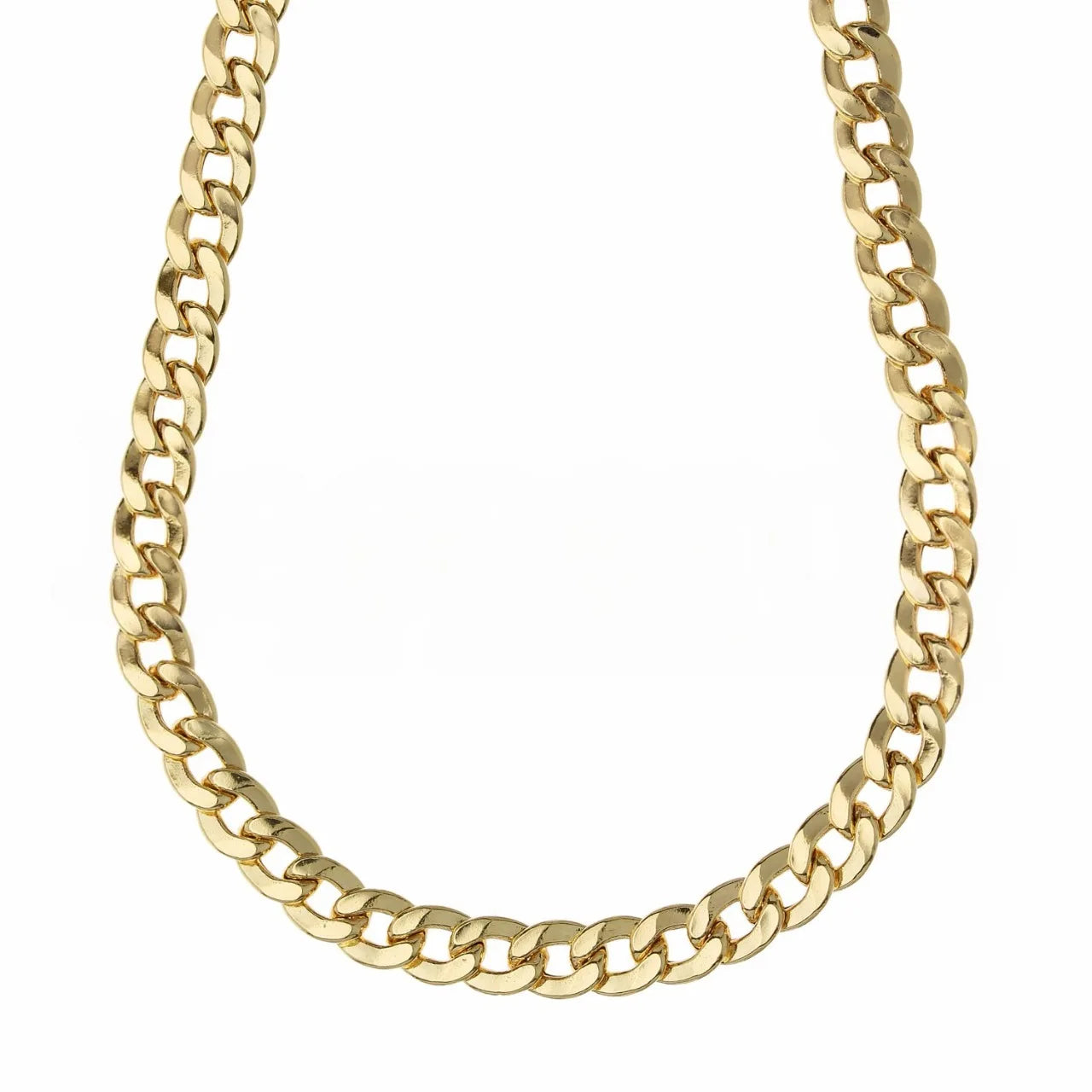 Collana in oro giallo 18kt pesante maglia grumetta unisex