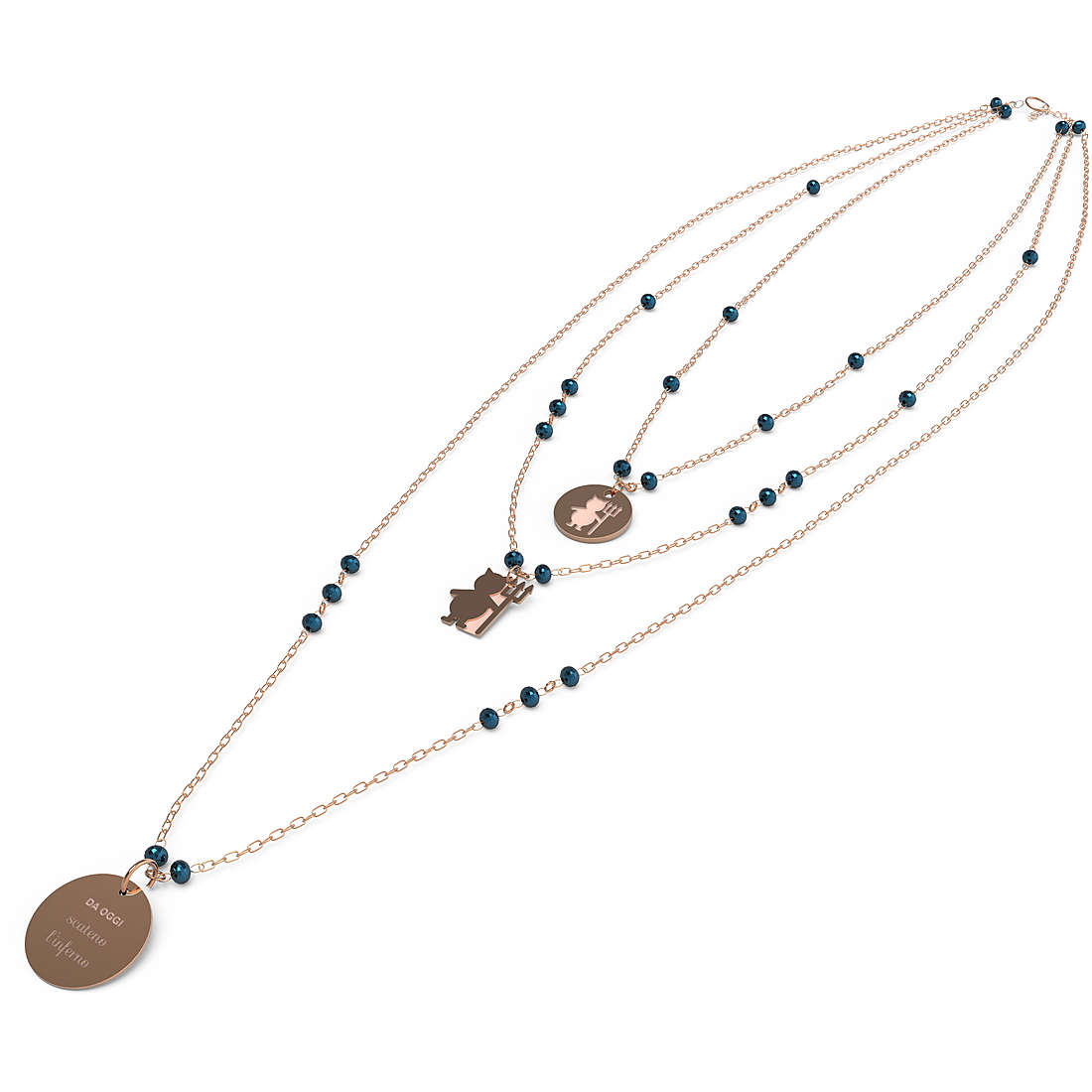 Halskette Damen Schmuck 10 Gute Vorsätze Crystal n9806ro/n