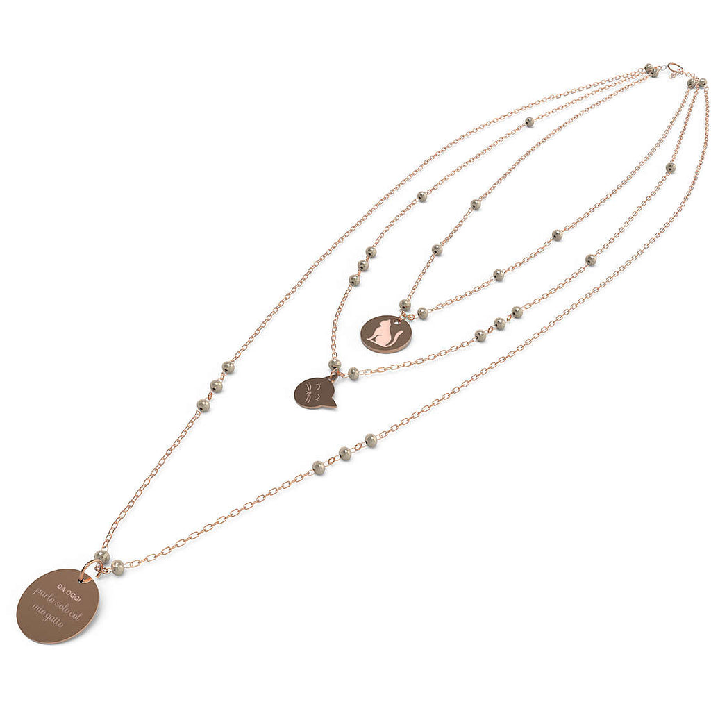 Damen-Halskette Schmuck 10 Buoni Propositi Crystal n9807ro/ch