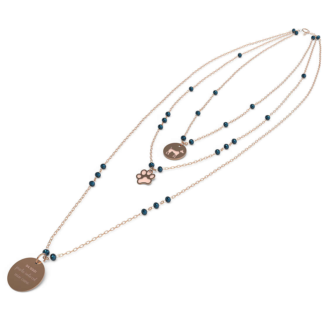 collana donna gioielli 10 Buoni Propositi Crystal n9808ro/n