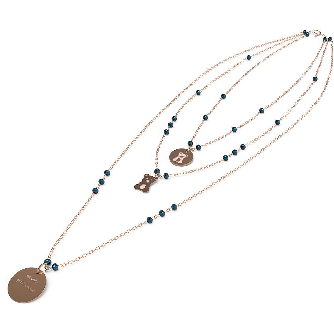 collana donna gioielli 10 Buoni Propositi Crystal n9811ro/bl