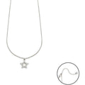 Collana donna gioielli 4US Cesare Paciotti 4ucl5759w in argento con stella zirconata