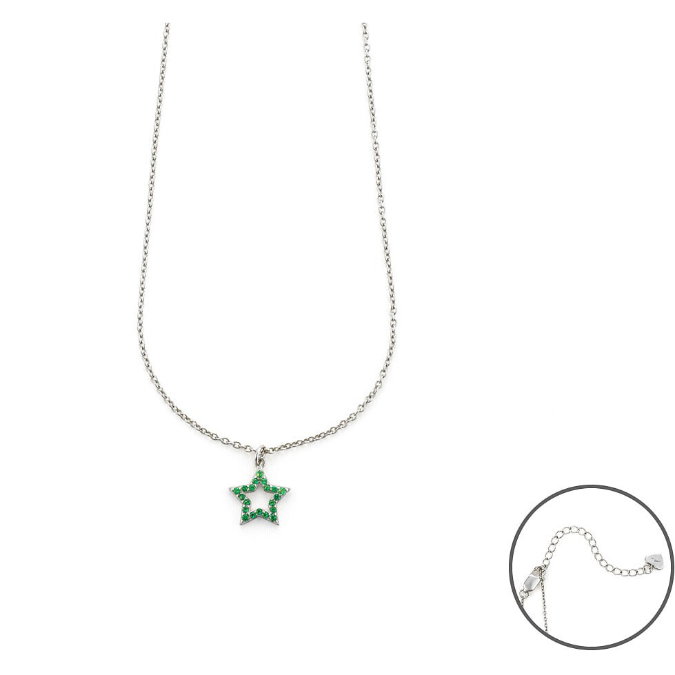 Collana donna in argento con stella zirconata gioielli 4US Cesare Paciotti 4ucl5767w