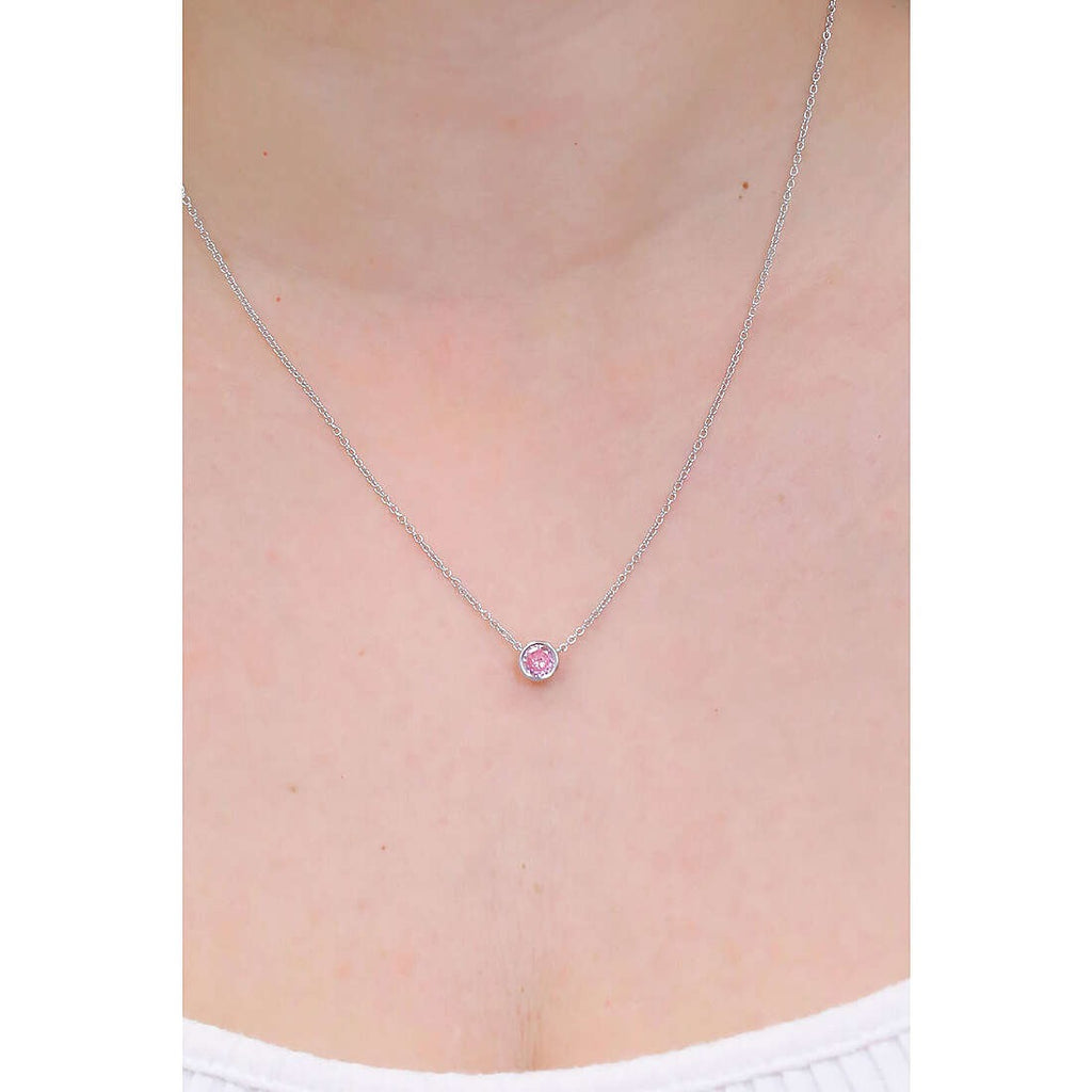 Collana donna in argento punto luce rosa gioielli 4US Cesare Paciotti 4ucl5790w