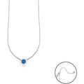 Collana in argento donna gioielli 4US Cesare Paciotti 4ucl5784w punto luce blu