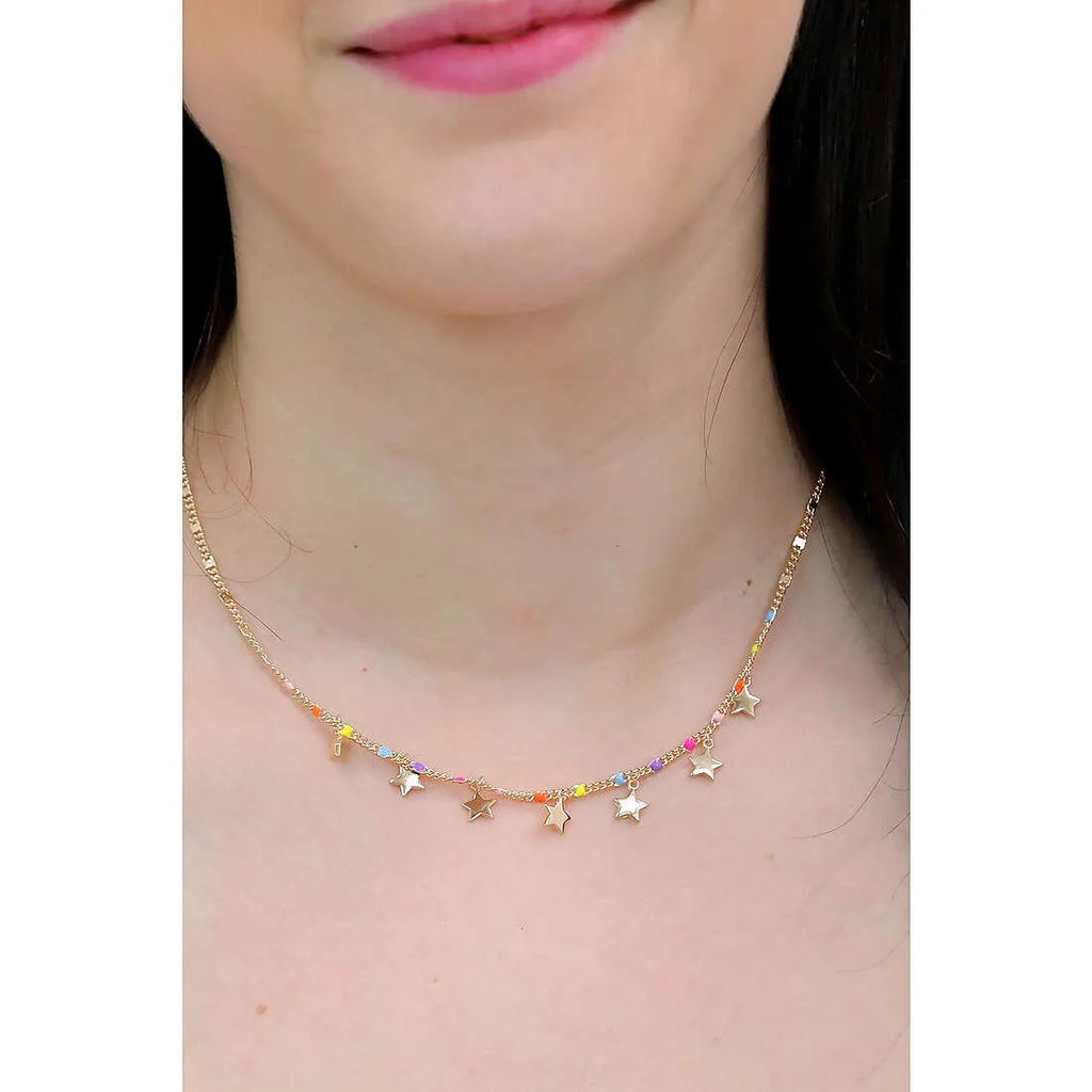 Collana donna gioielli Comete con stelle pendenti GLA 254