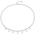 Damenhalskette mit baumelnden Sternen Comete Schmuck gla 252