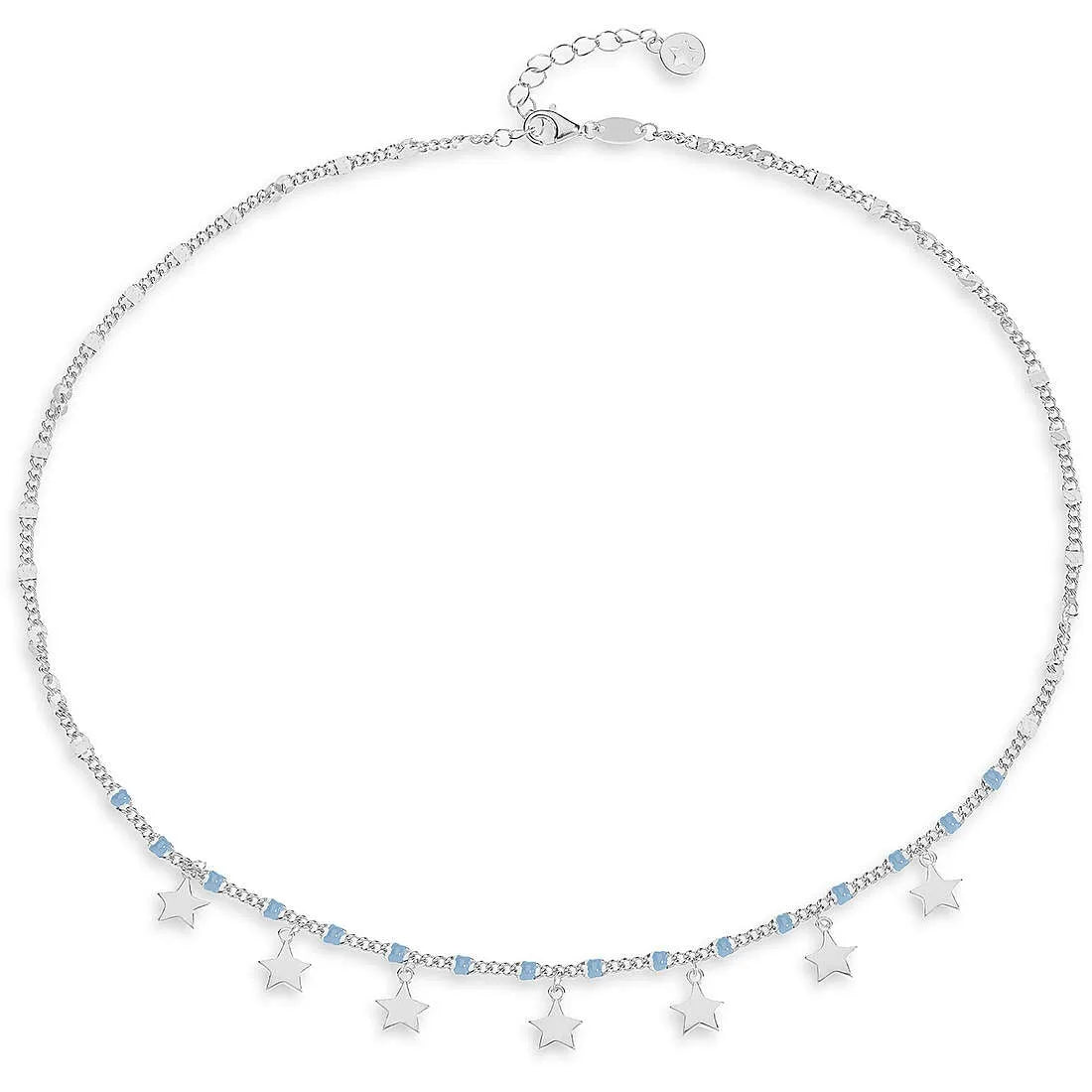 Damenhalskette mit baumelnden Sternen Comete Schmuck gla 252